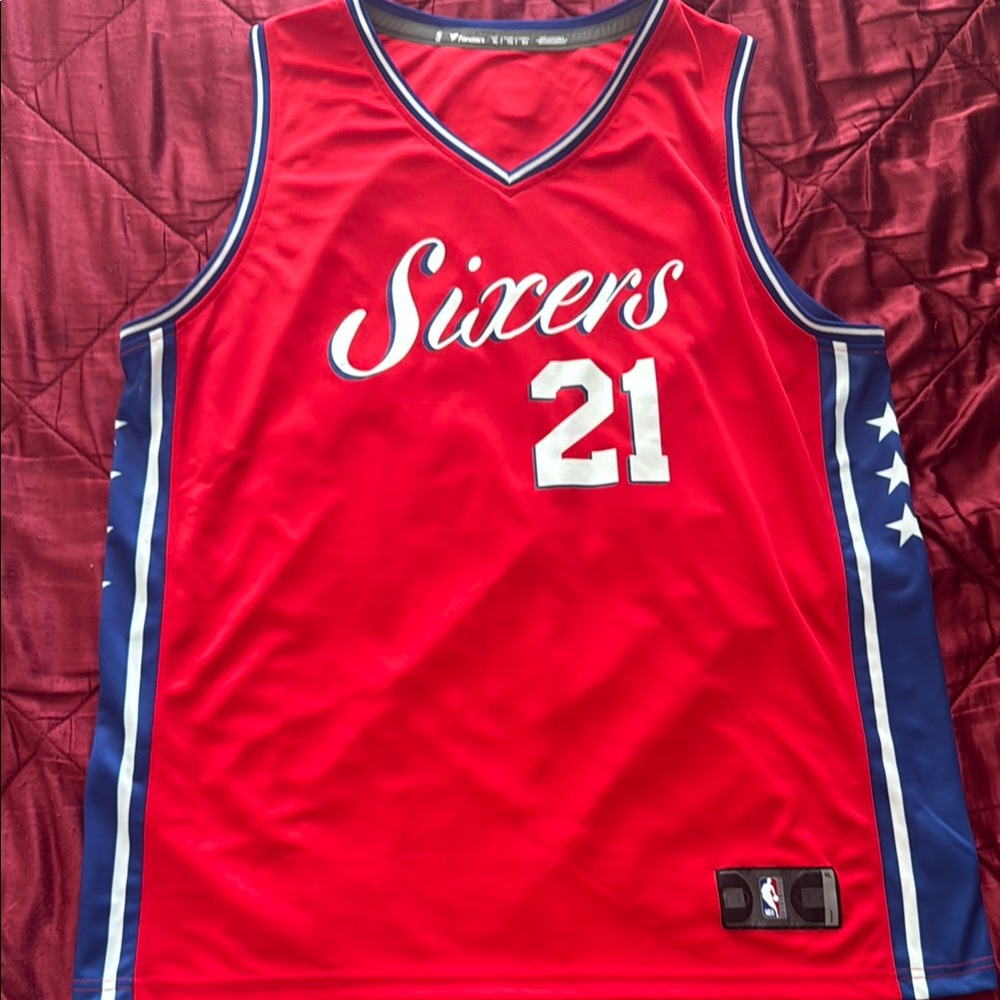 Red Sixers Basketball Jersey Joel Embiid